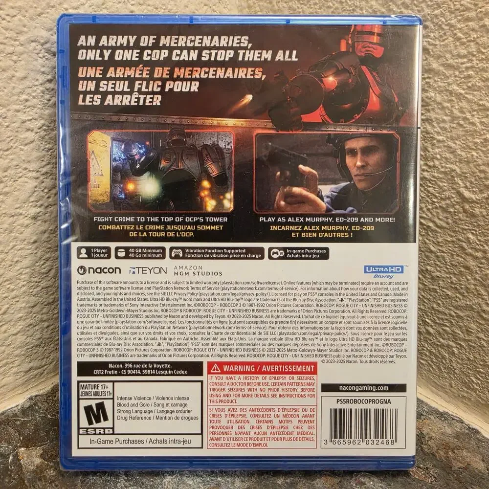 Game - Robocop: Rogue City Unfinished Business (NEW) - PS5